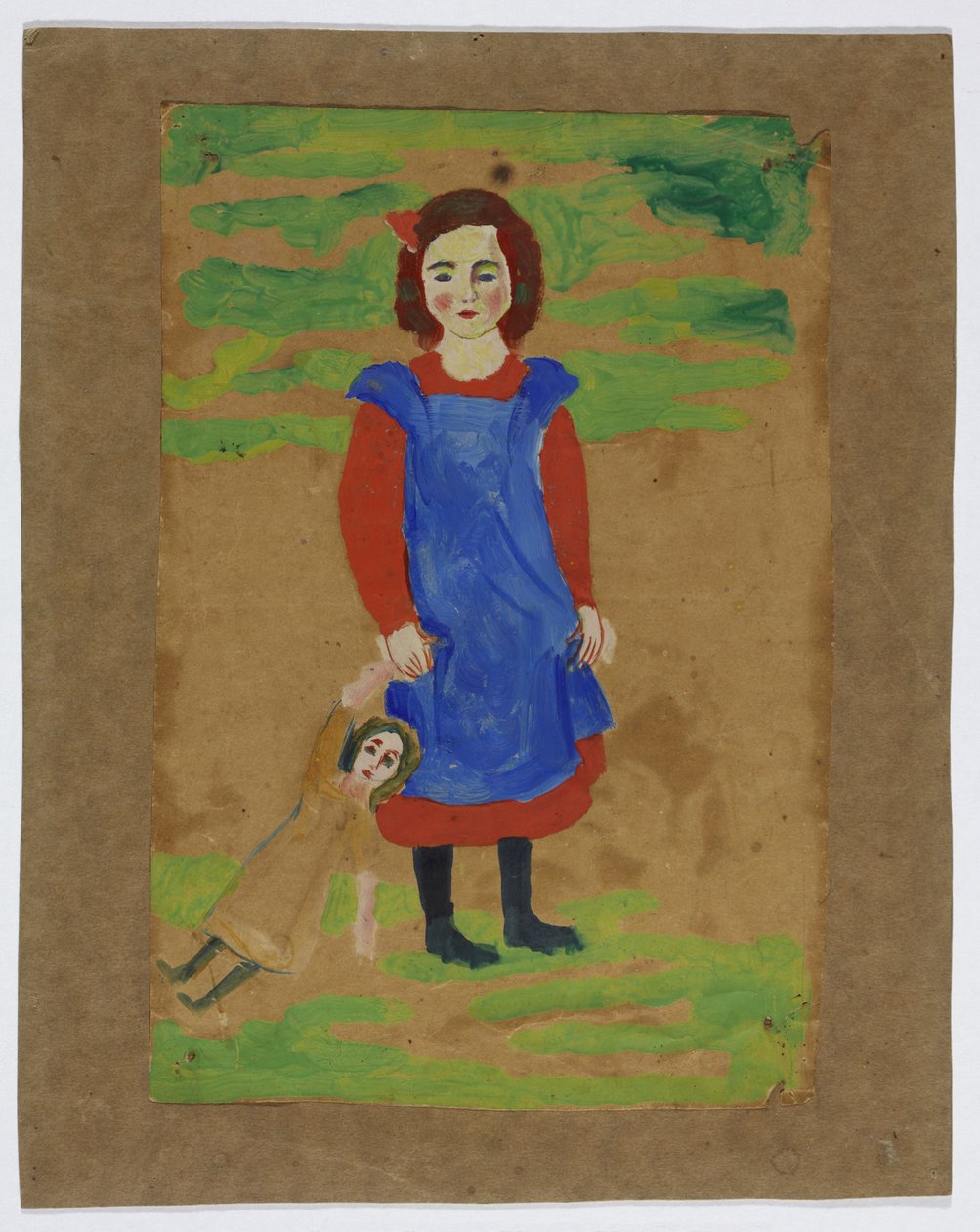 barn med dukke av August Macke