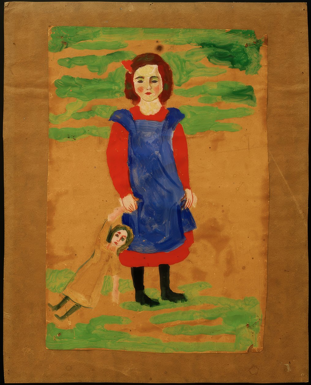 Barn med dukke av August Macke