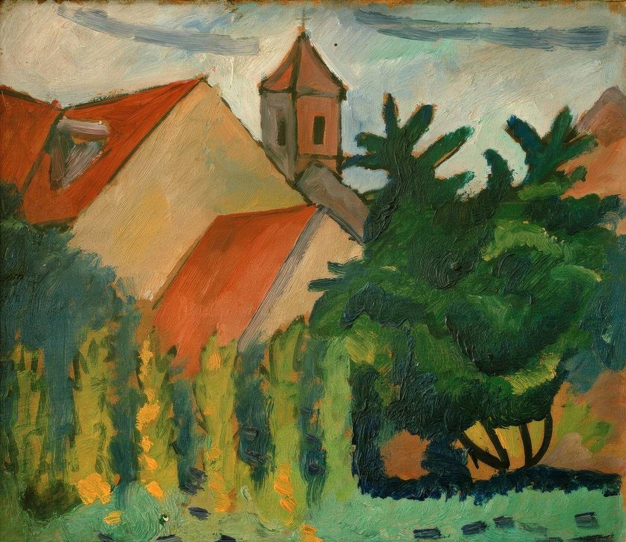 kirke i Kandern av August Macke