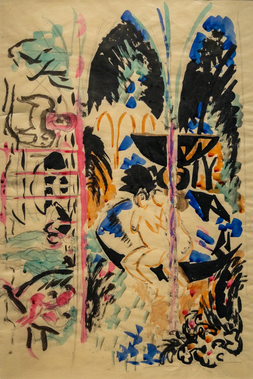 Jente ved fontenen av August Macke