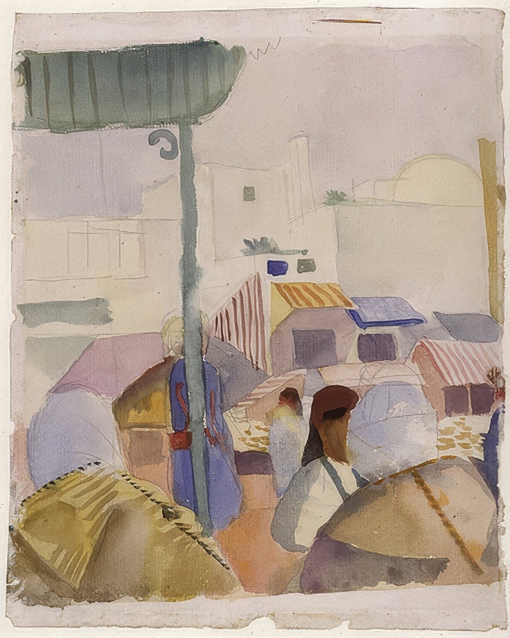 Marked i Tunis (II). 1914 av August Macke