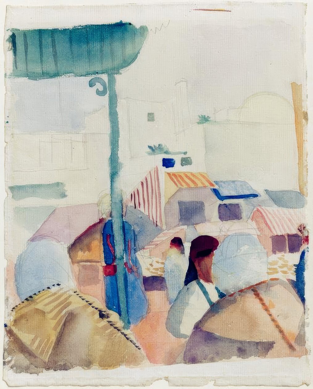 Marked i Tunis II av August Macke