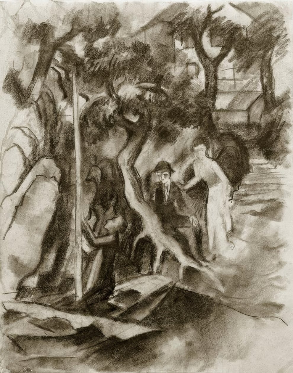 Par på seilbåten av August Macke