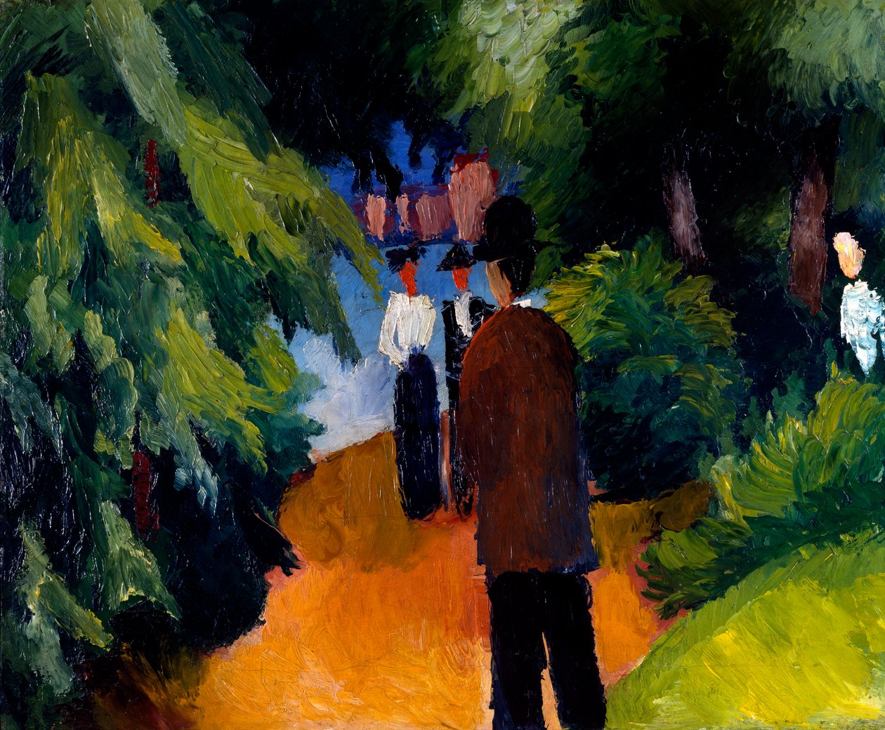 Park med dam av August Macke