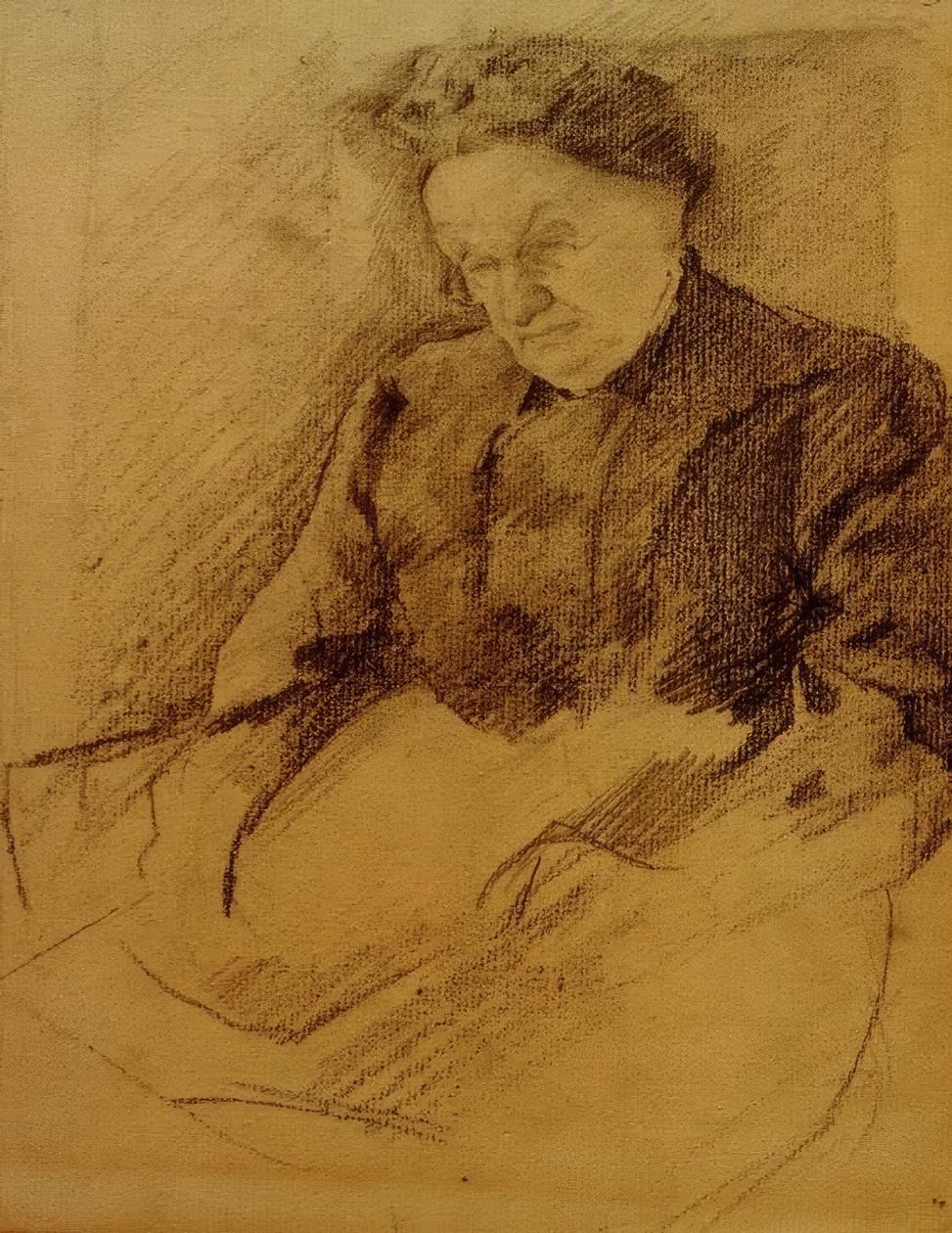 Portrett av Katharina Koehler av August Macke