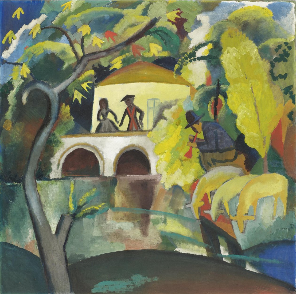 Rokokko, 1912 av August Macke
