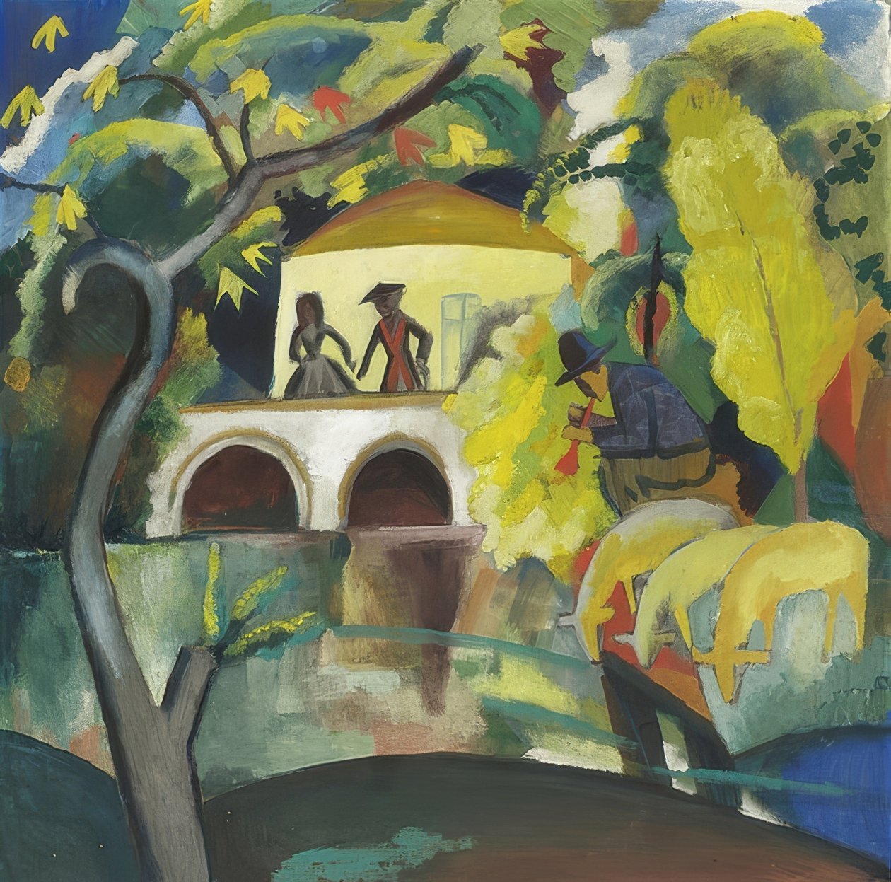 Rokokko. 1912 av August Macke