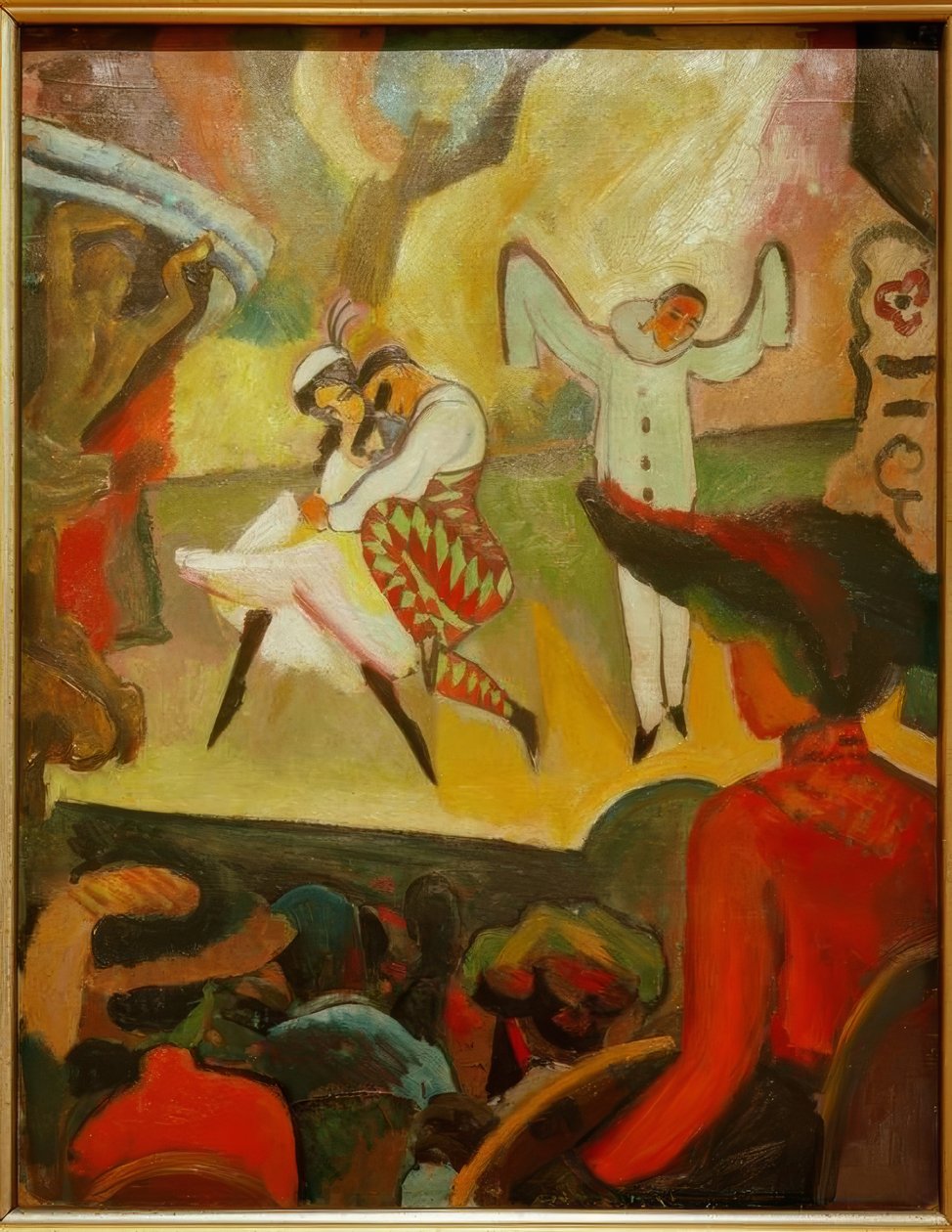 Russisk ballett I. av August Macke