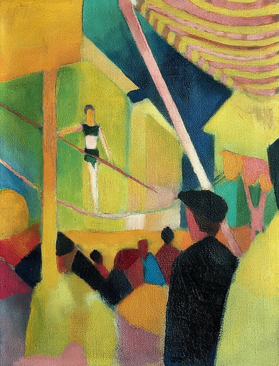 Linedanser. Rundt 1913 av August Macke