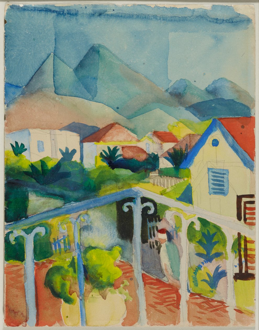 St. Germain nær Tunis av August Macke