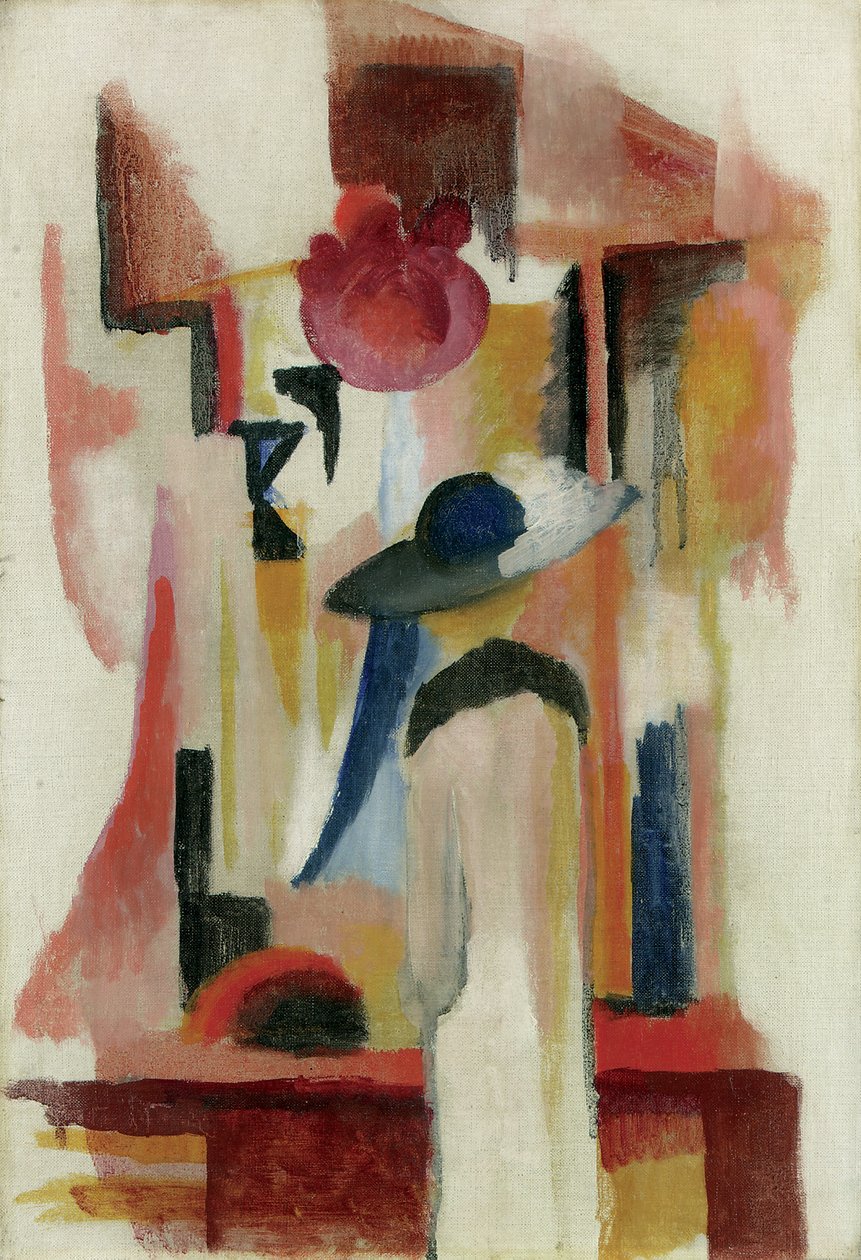 Studie av et lyst butikkvindu, 1913 av August Macke
