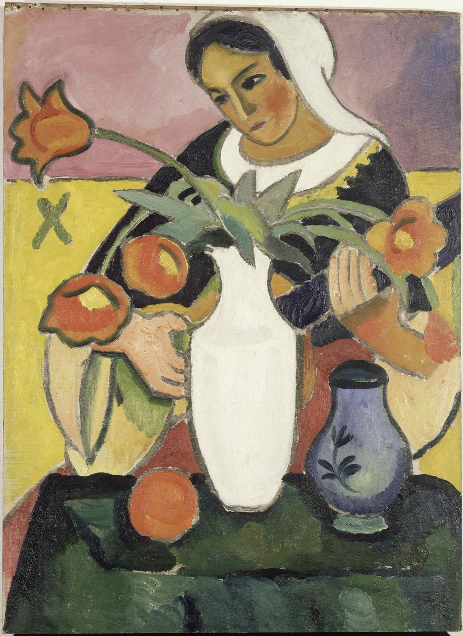 Lutespilleren, 1910. av August Macke