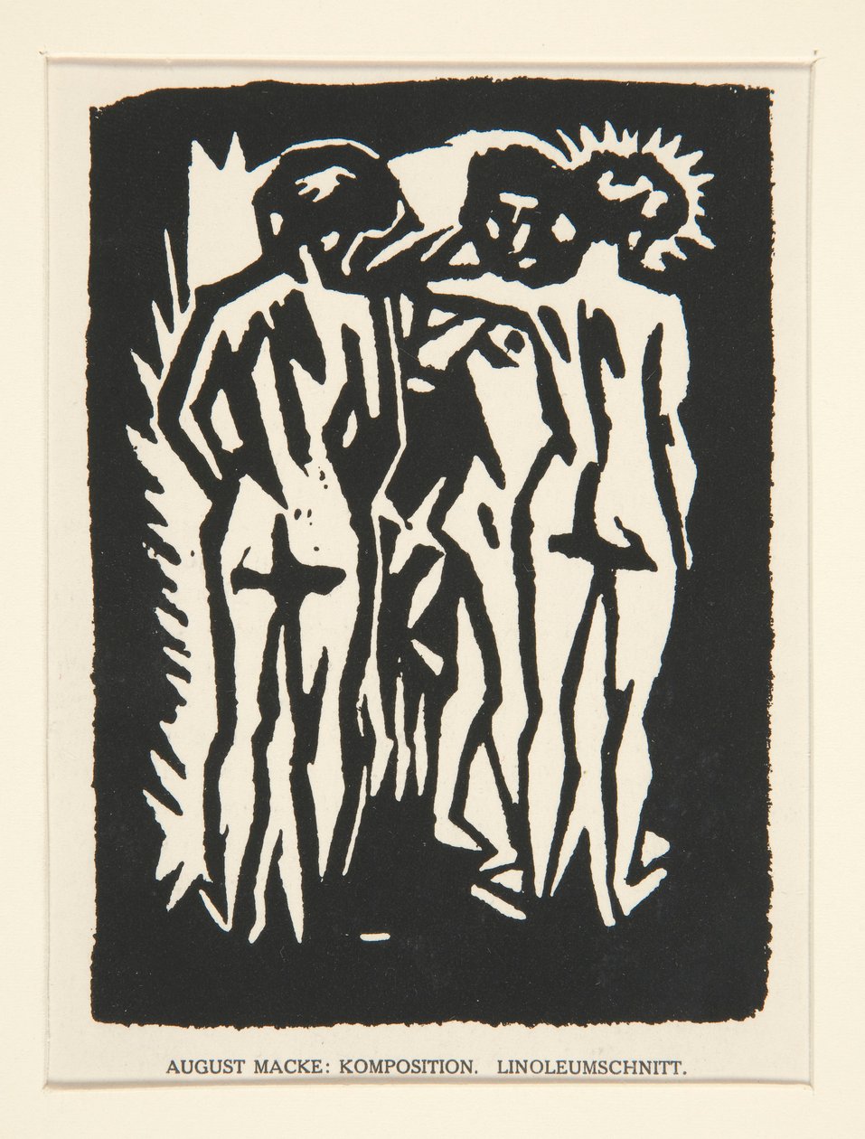 Tre nakenbilder av August Macke