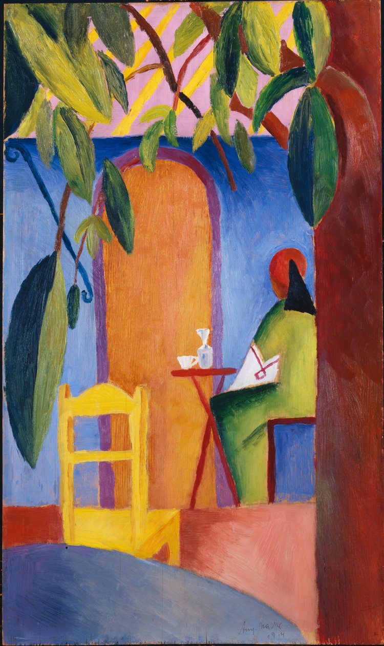 Tyrkisk kafé av August Macke