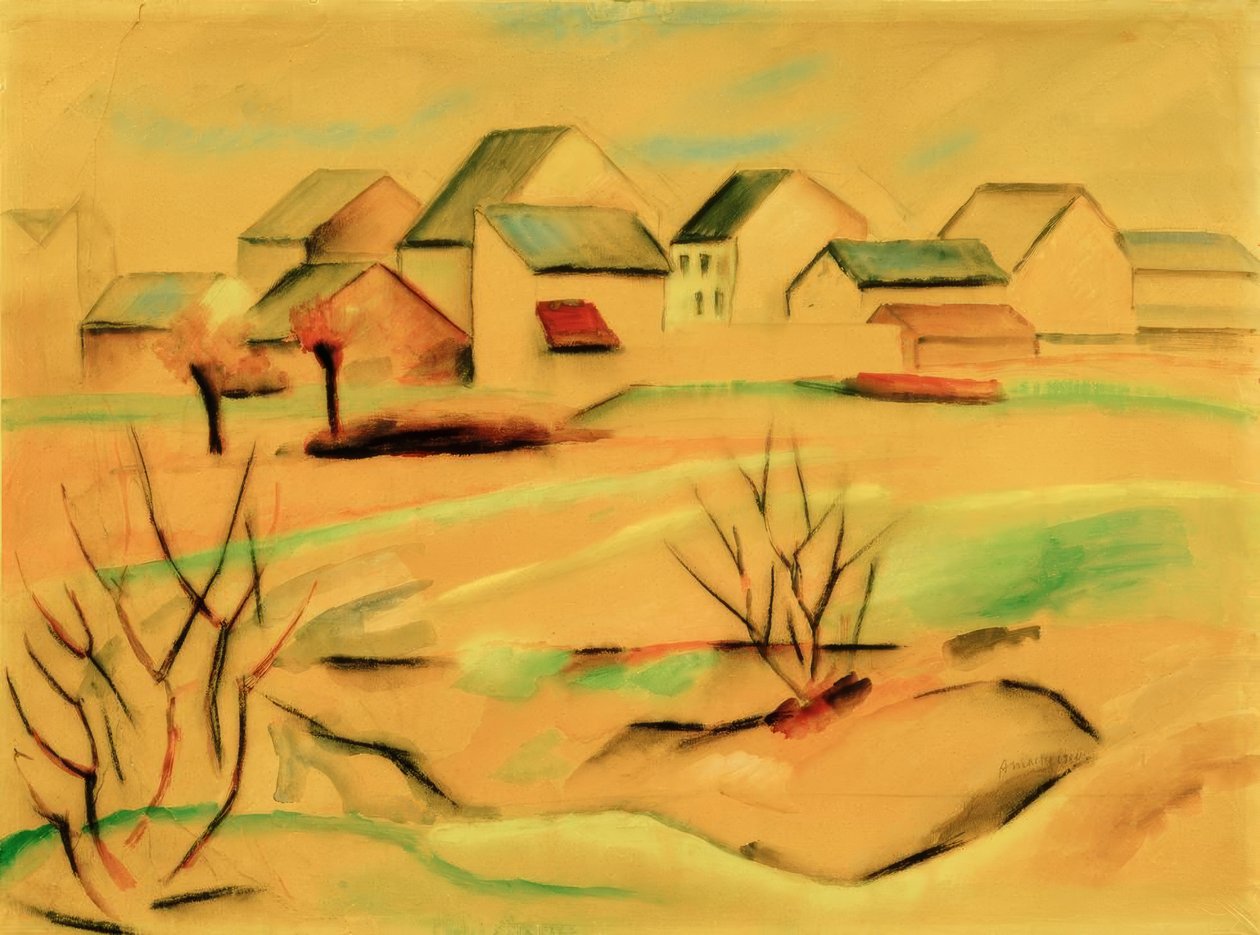 Forstadshus av August Macke