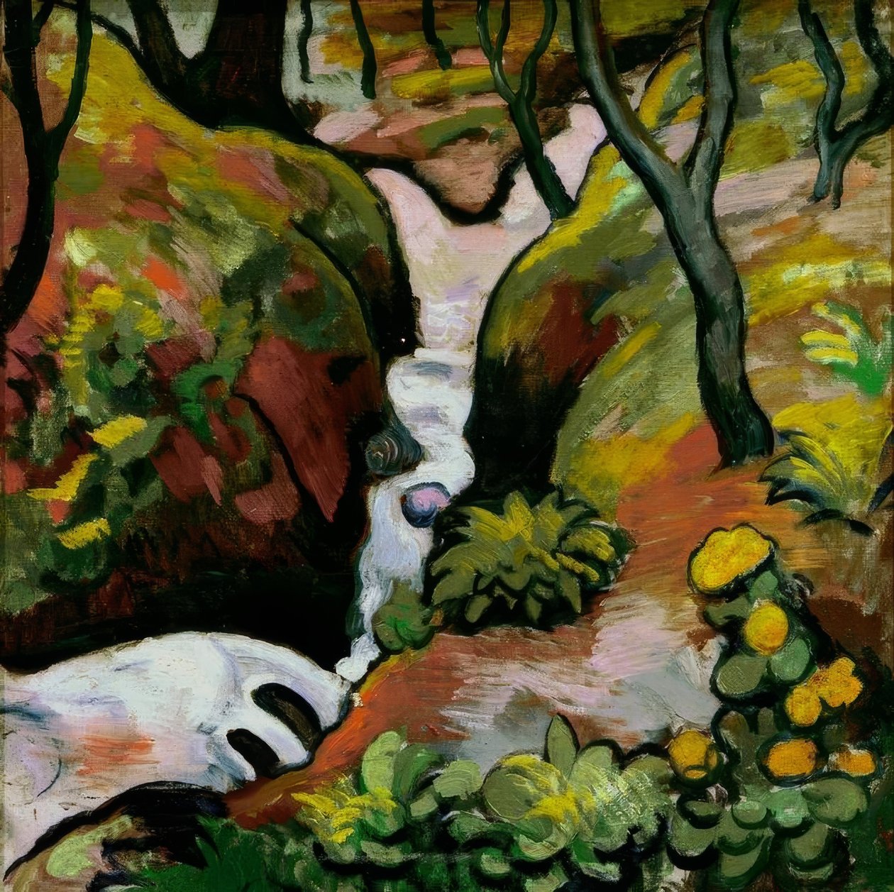 Waldbach av August Macke