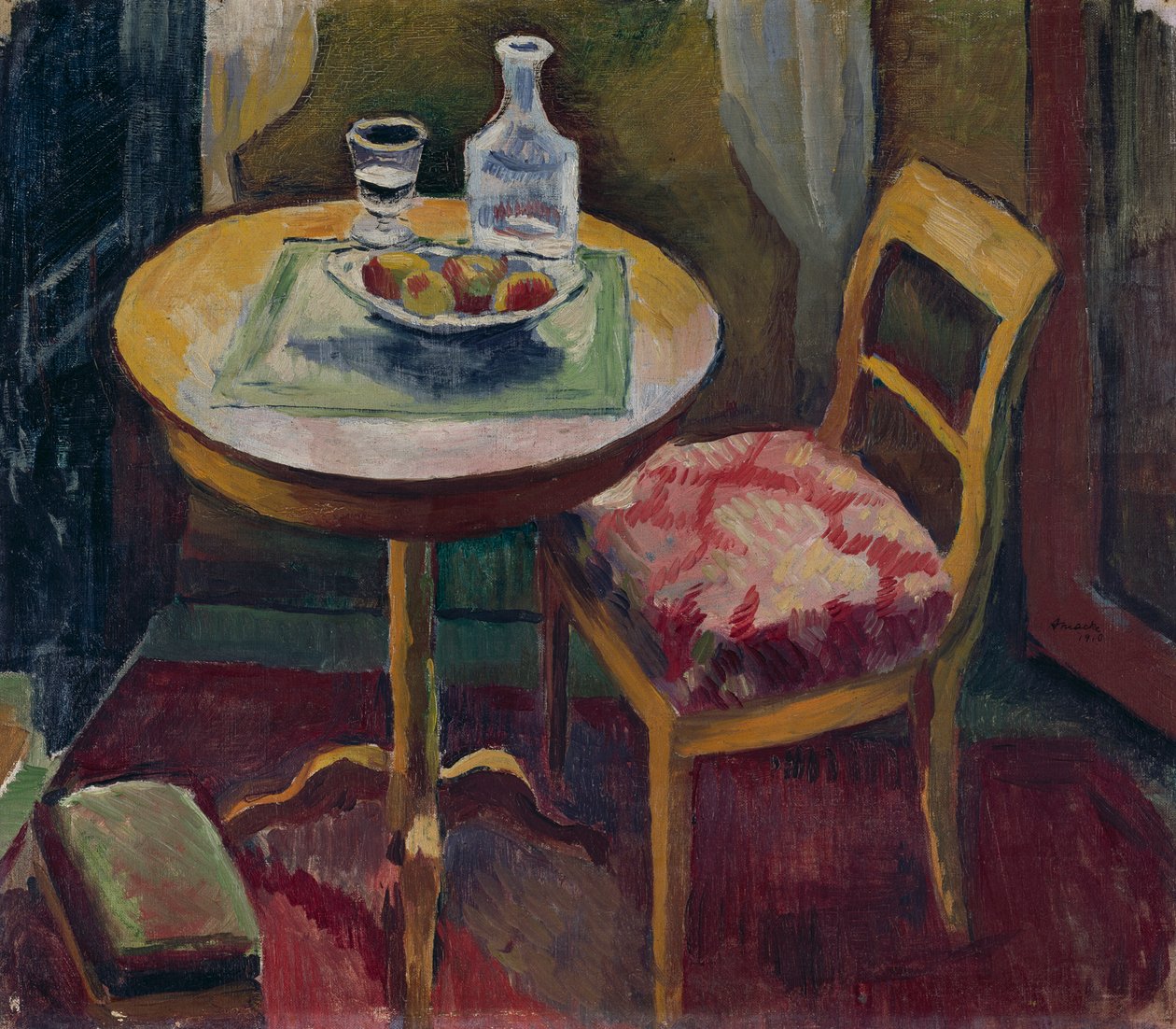 Stuehjørne i Tegernsee av August Macke