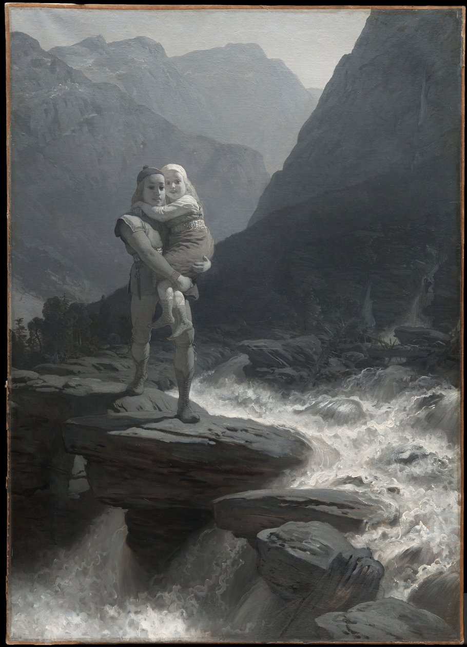 Frithiof og Ingeborg (fra Frithiofs saga) av August Malmström