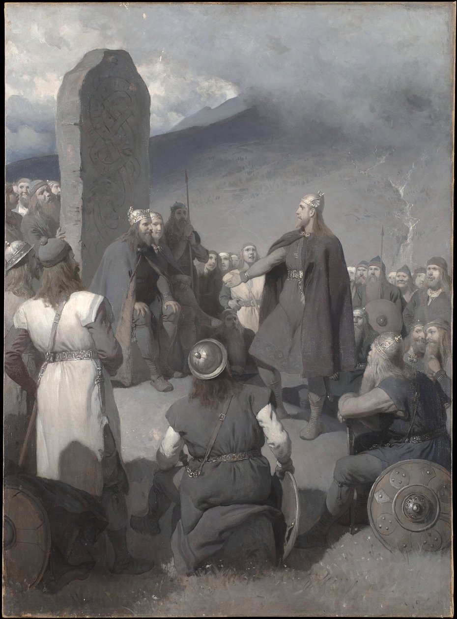 Frithiofs frieri (fra Frithiofs saga) av August Malmström