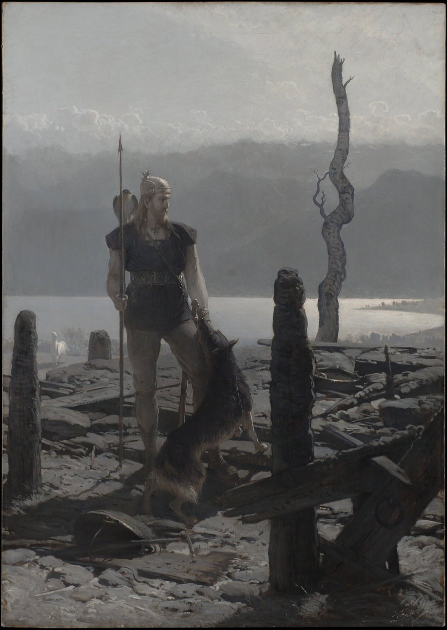 Frithiofs hjemkomst (fra Frithiofs saga) av August Malmström
