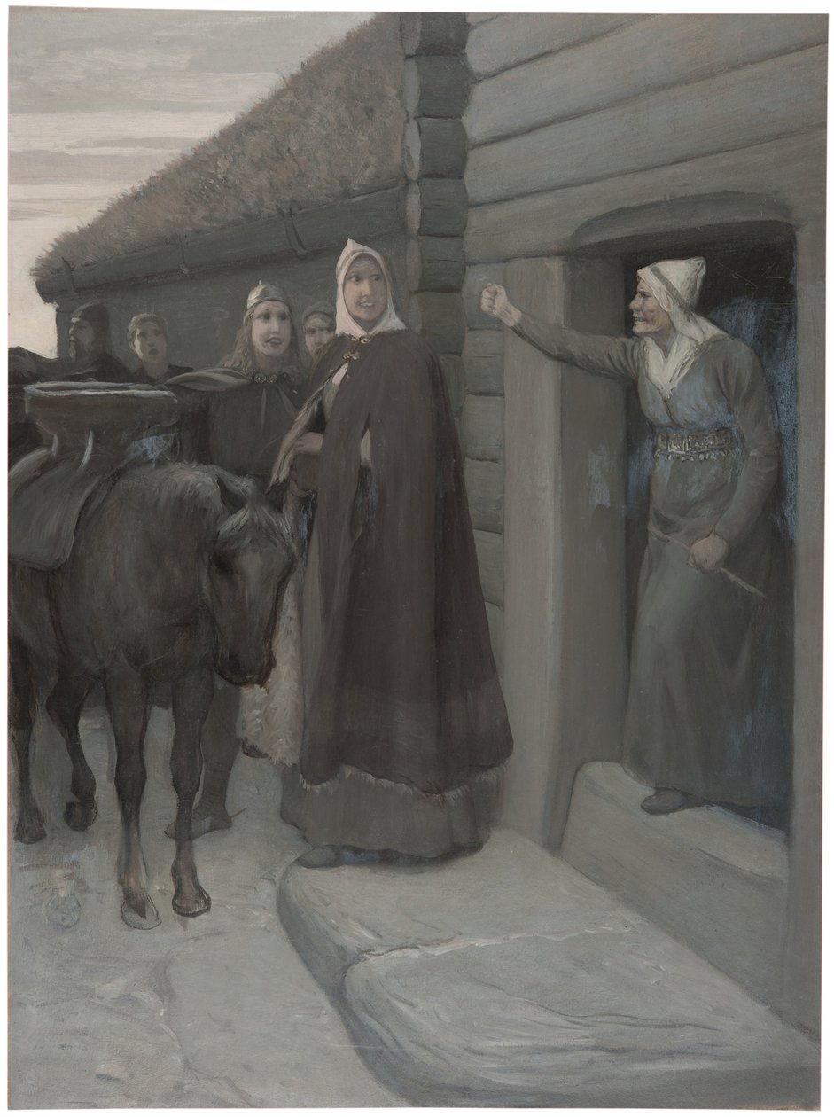 Illustrasjon til Njal-sagaen av August Malmström