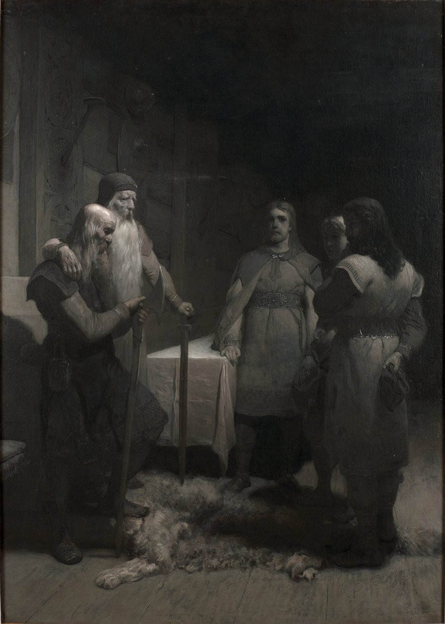 Kong Bele og Thorsten Vikingsson (fra Frithiofs saga) av August Malmström