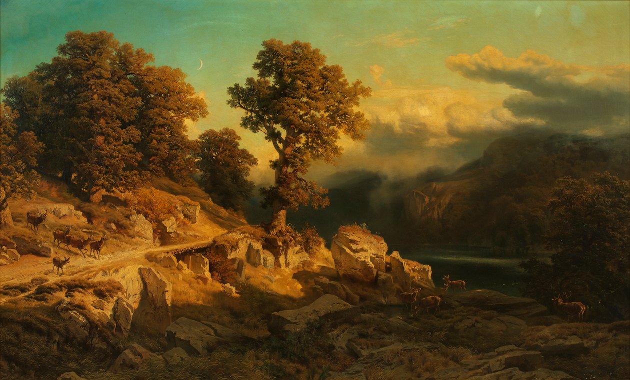 høstlandskap av August Schaeffer von Wienwald