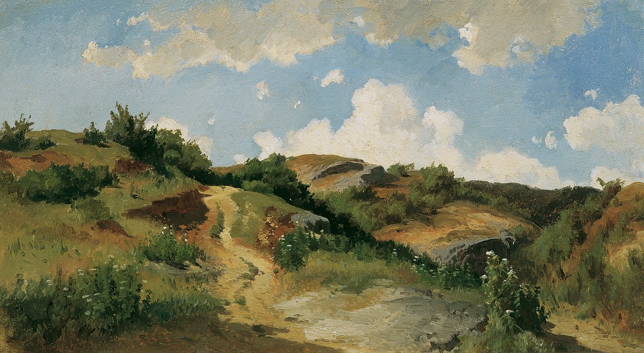 Ungarsk landskap av August Schaeffer von Wienwald