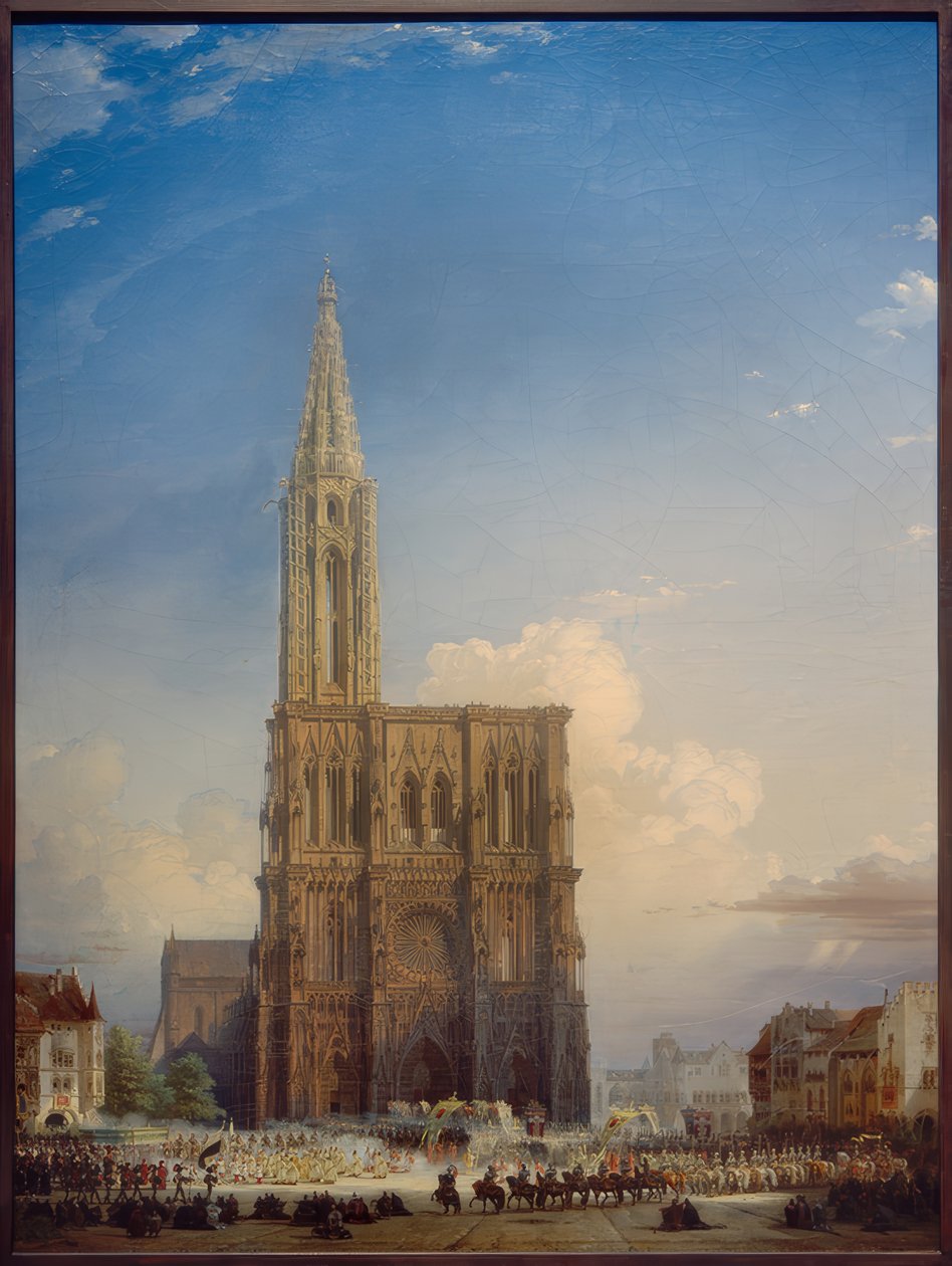 Strasbourg katedral i middelalderen av August von Bayer