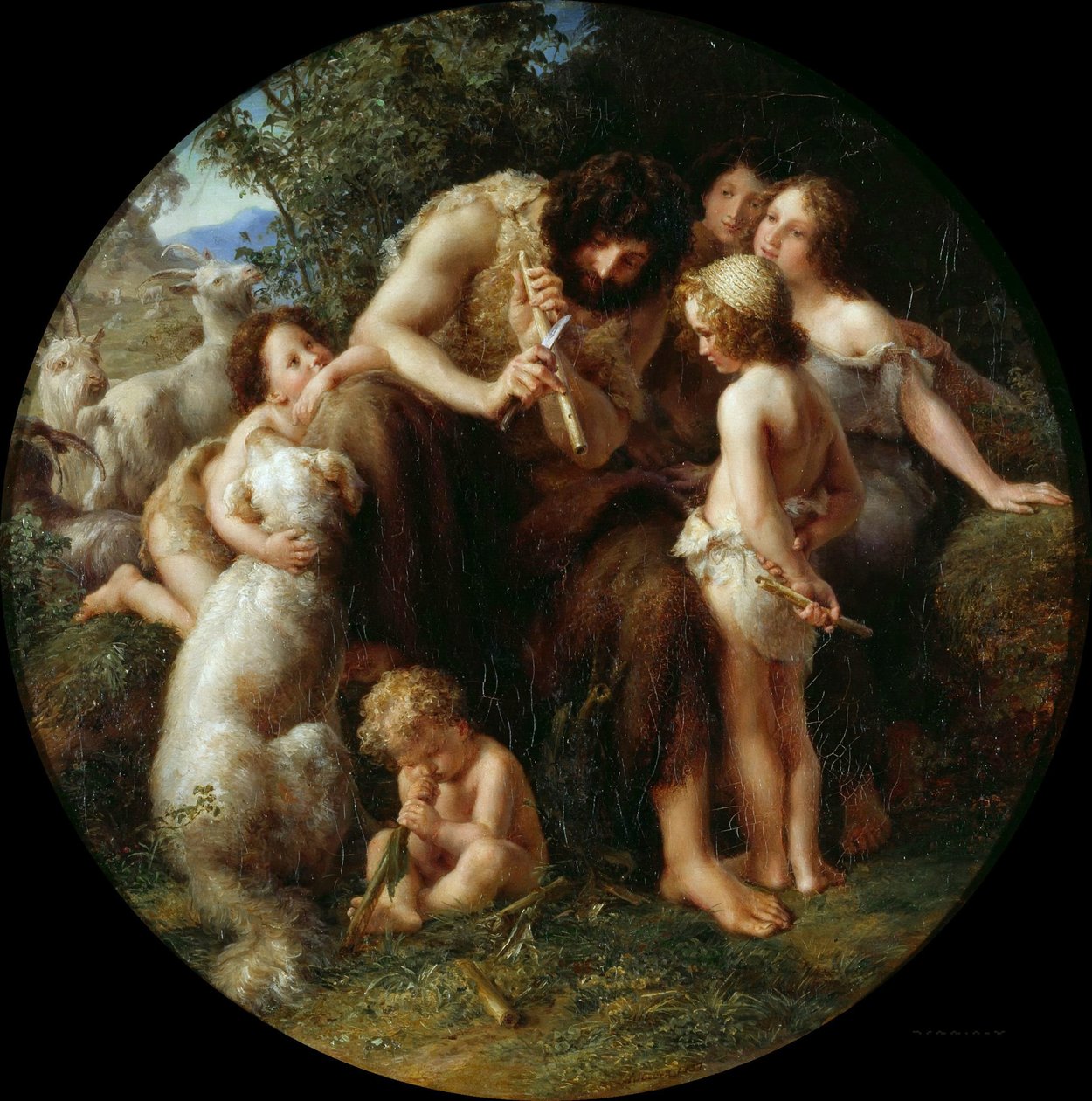 Jubal, fløytens far, 1839. av August von Kloeber