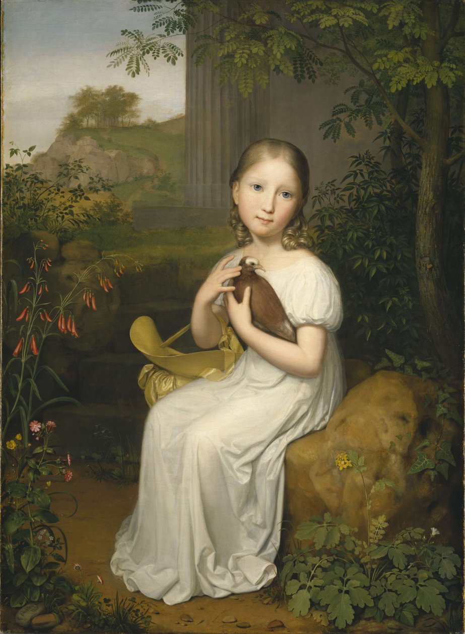 Portrett av grevinne Louise Bose som barn av August von der Embde