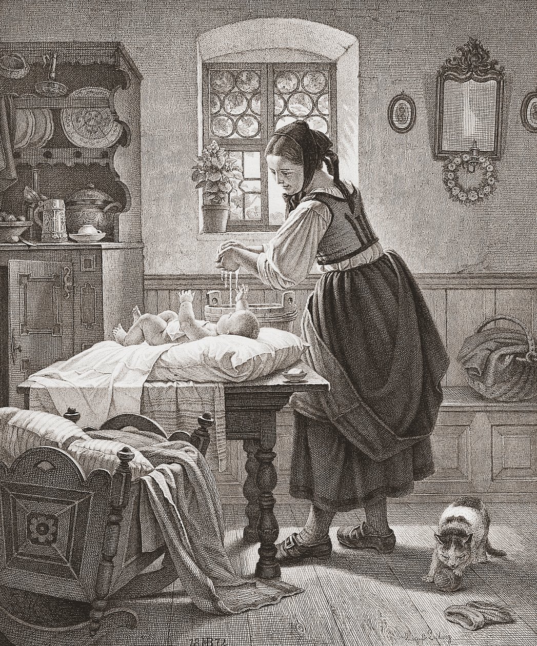 Toalettet. 1800-talls barnepass. av Augusta Ludwig