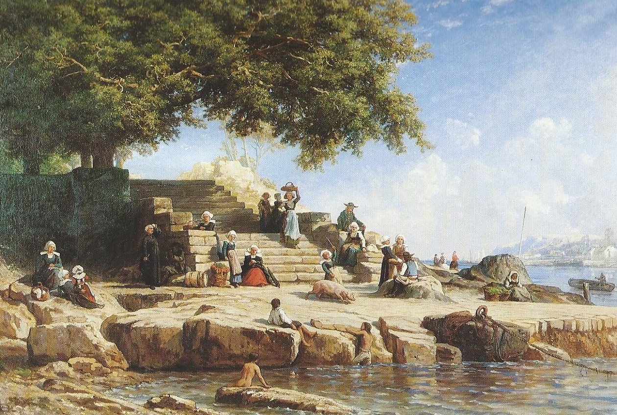 Fergenes passasje til Treboul av Auguste Paul Charles Anastasi