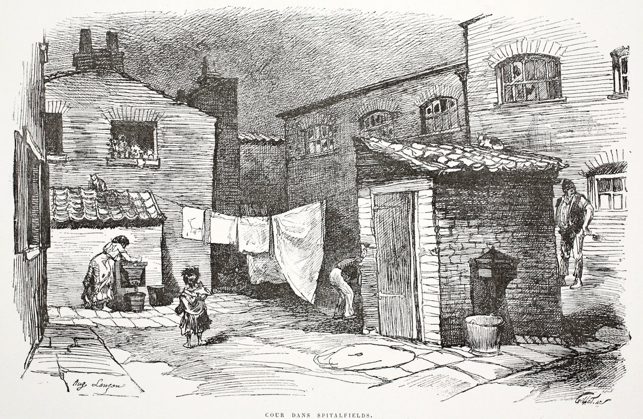 Court in Spitalfields, illustrasjon fra 