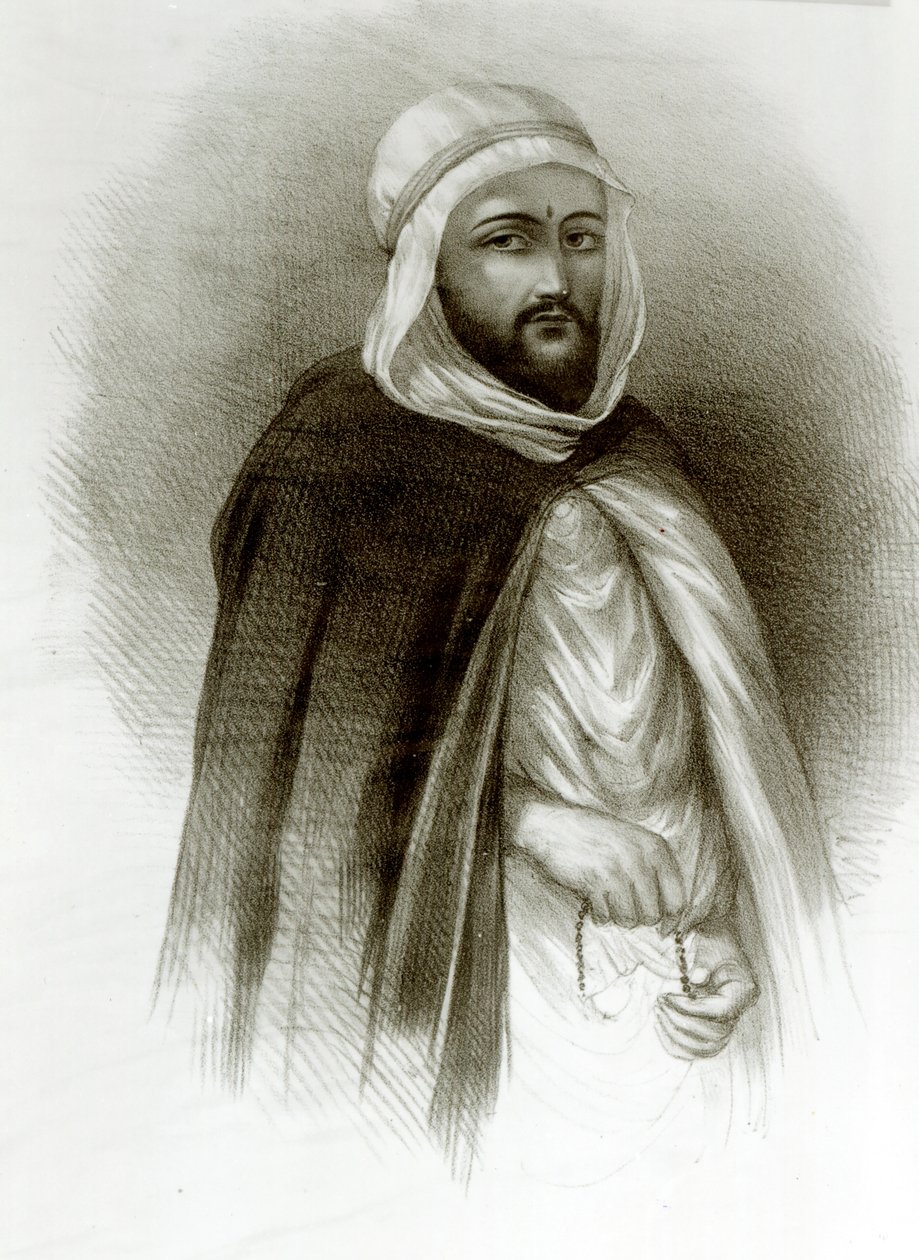 Portrett av F Abdul Qadir av Auguste Bry