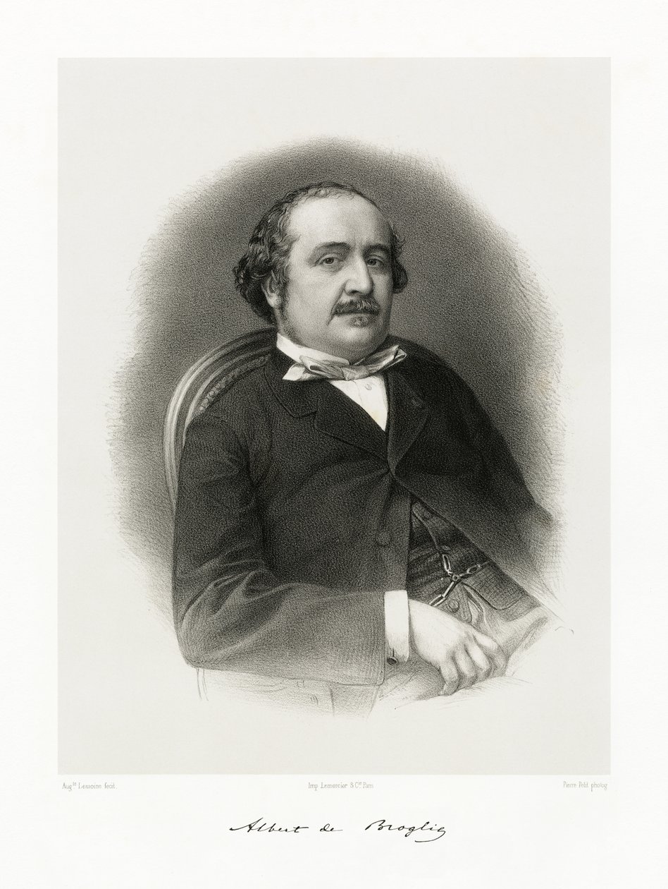 Jacques Victor Albert, Prince de Broglie, 1865-66 av Auguste Charles Lemoine