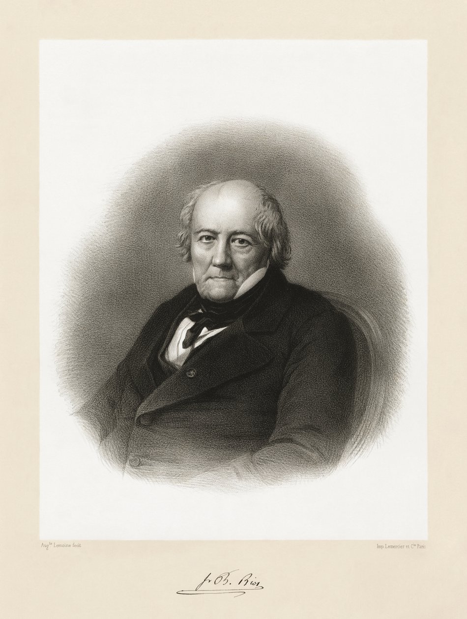 Jean Baptiste Biot, 1865-66 av Auguste Charles Lemoine