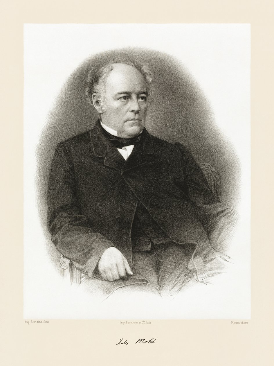 Julius Mohl, 1865-66 av Auguste Charles Lemoine