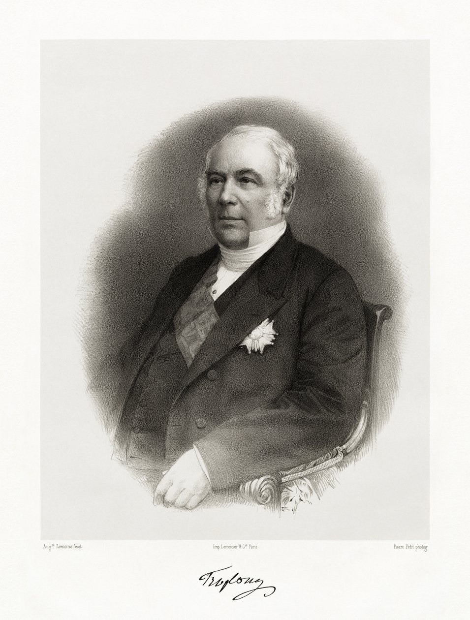 Raymond Théodore Troplong, 1865-66 av Auguste Charles Lemoine