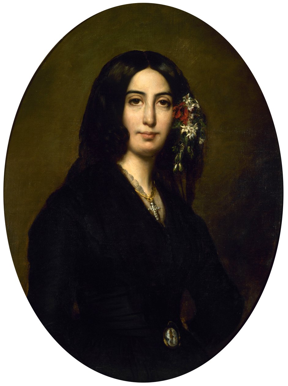 Portrett av George Sand av Auguste Charpentier