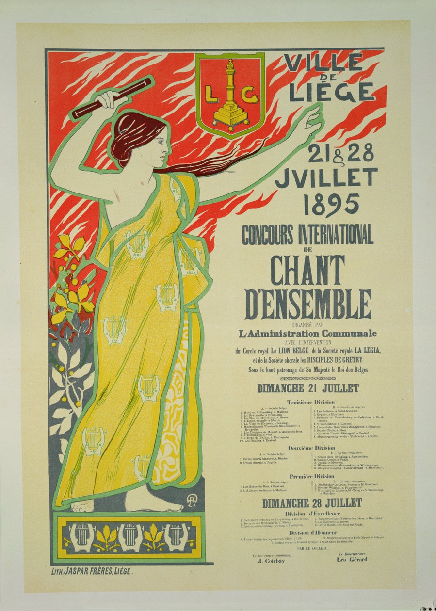 Reproduksjon av en plakat som reklamerer for 
