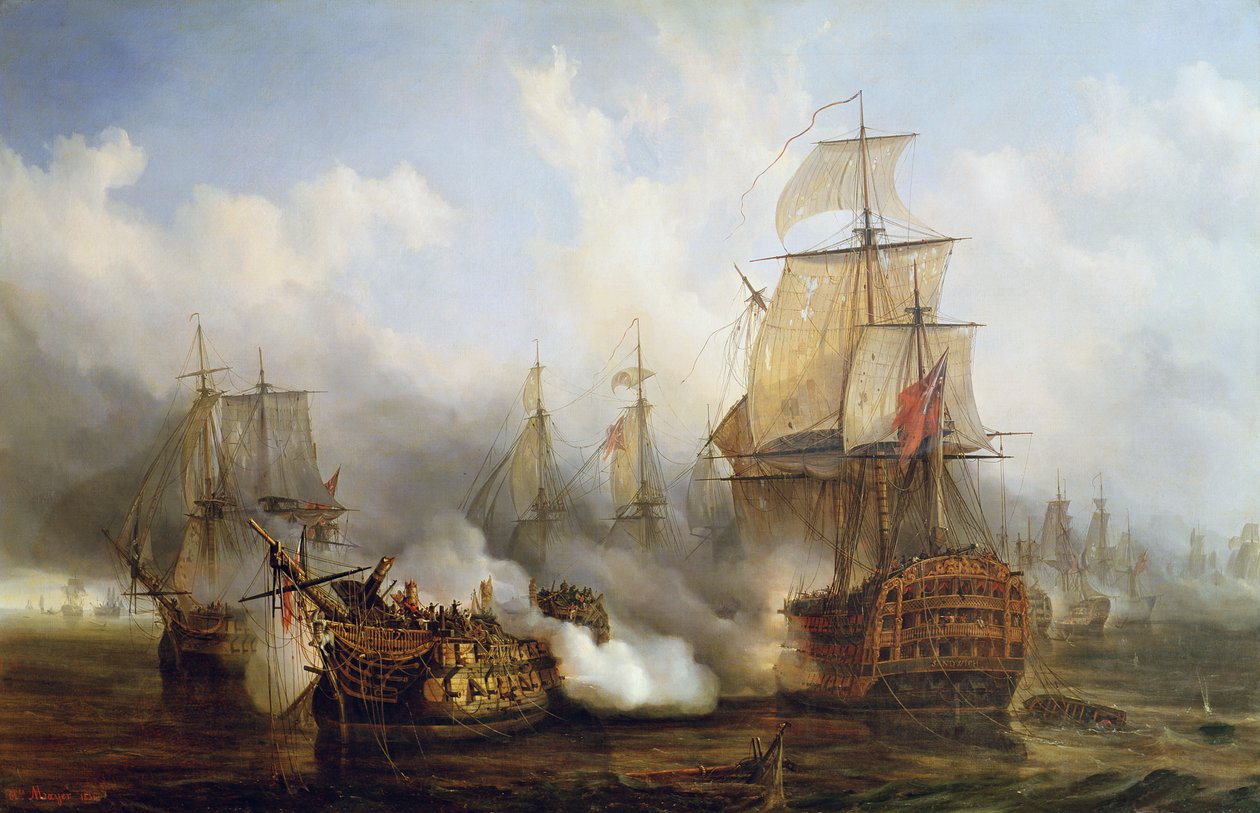 Redoutable i Trafalgar, 21. oktober 1805 av Auguste Etienne Francois Mayer