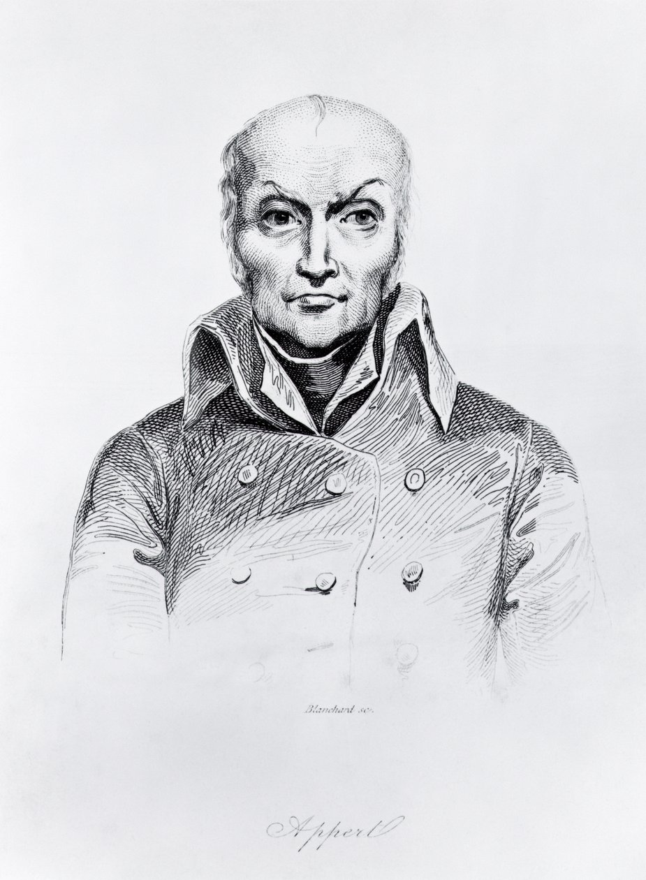 Portrett av Nicolas Appert (1749-1841) (bw-bilde) av Auguste I Blanchard