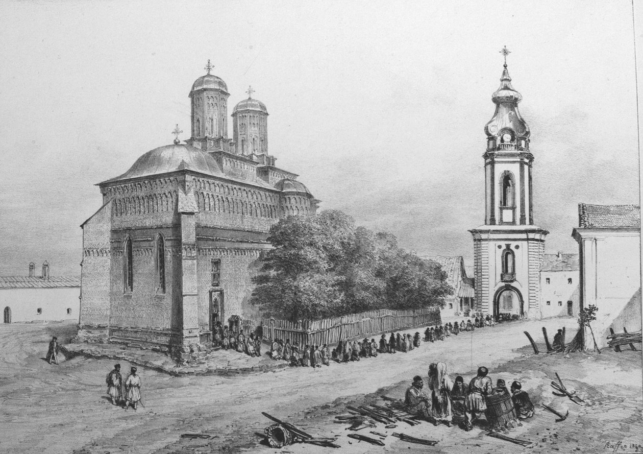 Three Holy Hierarchs Monastery av Auguste Raffet