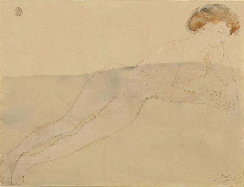 Nakenstudie av Auguste Rodin