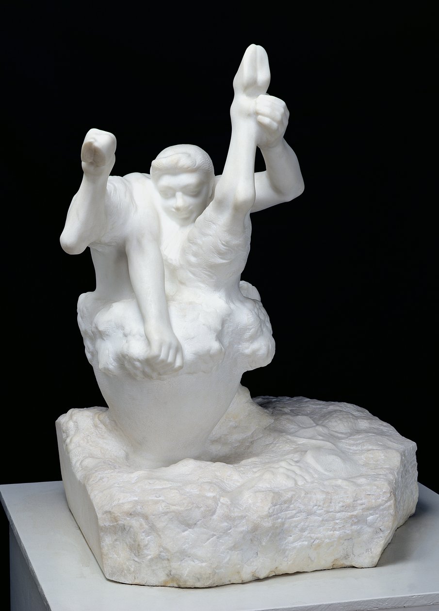 Bacchus med et vat, 1904 (marmor) av Auguste Rodin