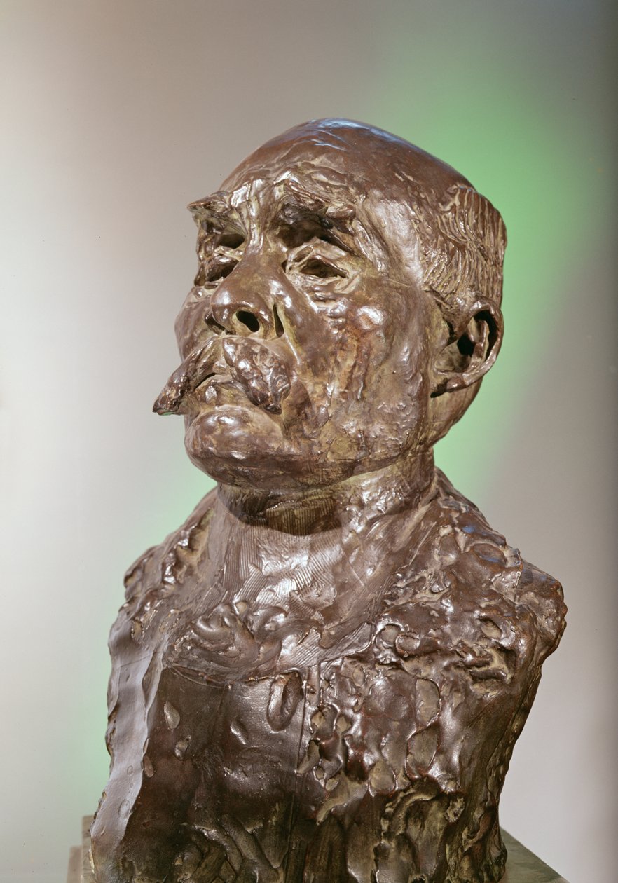 Byste av Georges Clemenceau, 1911 (bronse) av Auguste Rodin