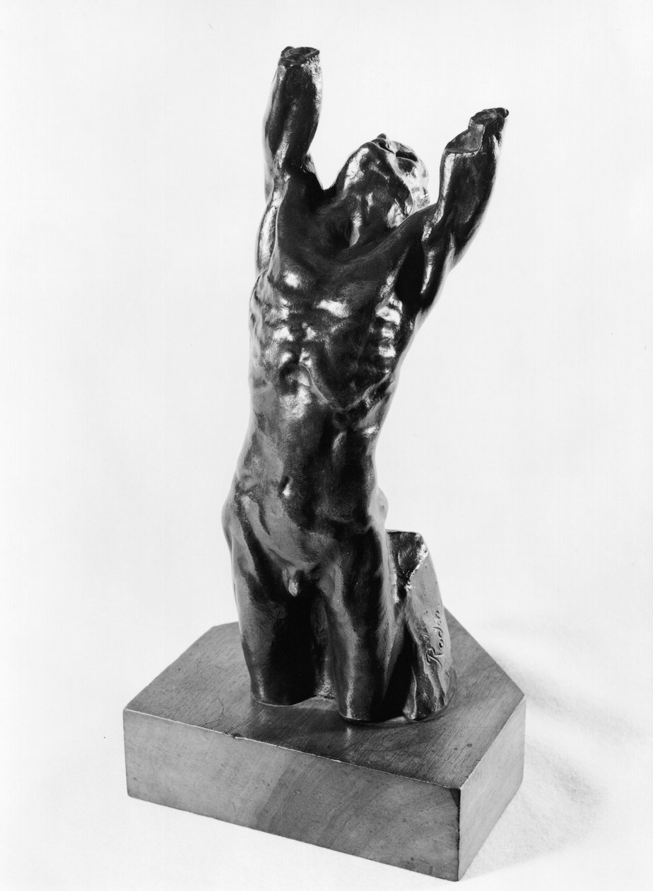 Desperate Adolescent, eller Narcissus, 1885-90 (bronse) av Auguste Rodin