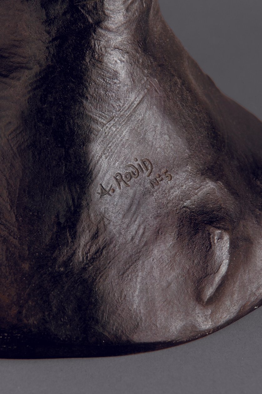 Detalj av studie for Polyphemus, 1880 støpt 1970 bronse av Auguste Rodin