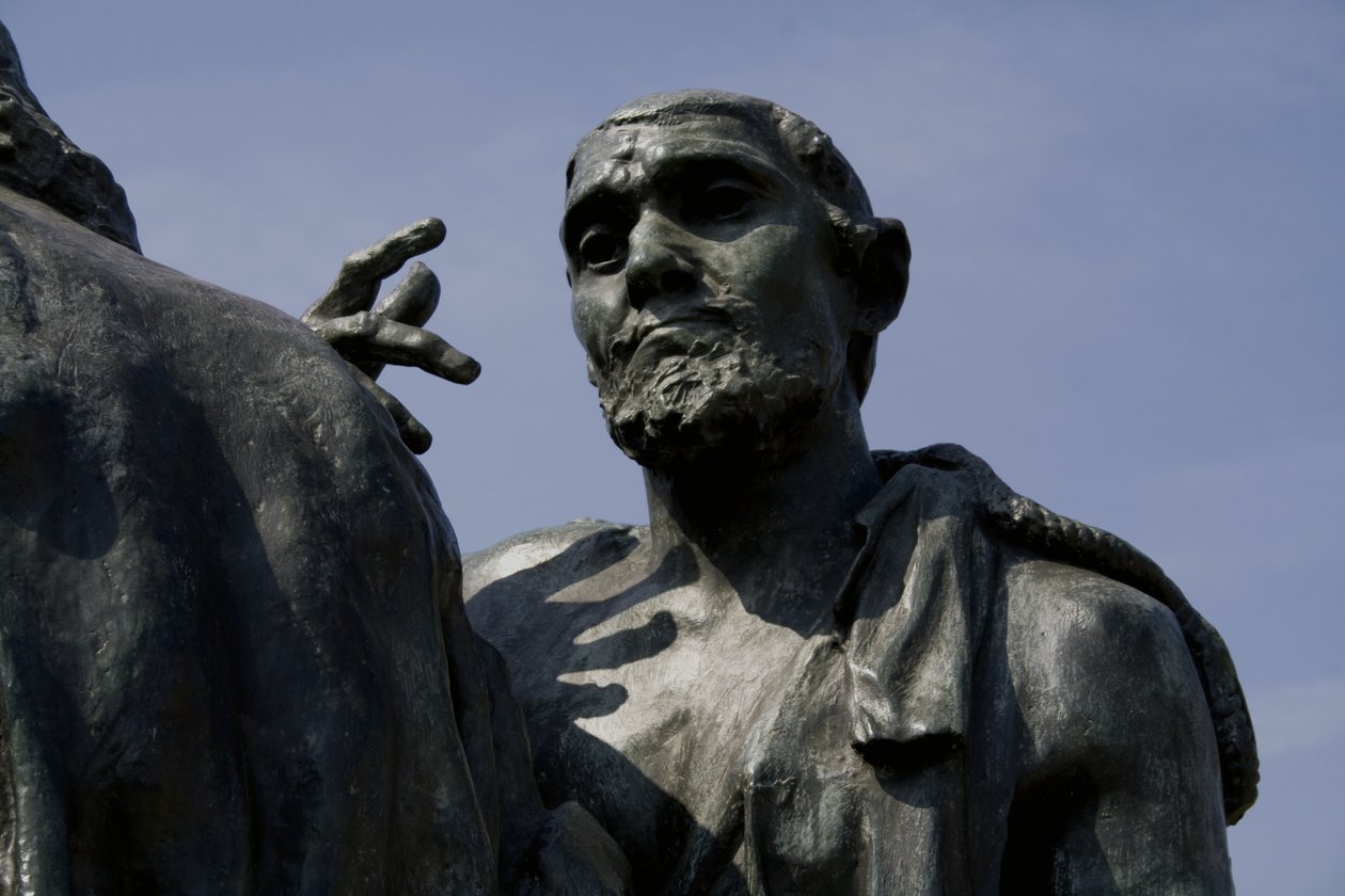 Detalj av Borgerne i Calais, fullført 1889 bronse se 340531 av Auguste Rodin